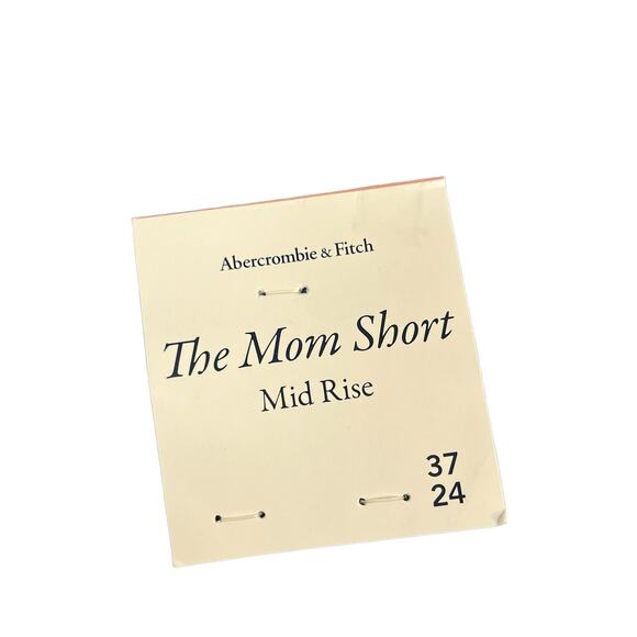 Abercrombie & Fitch AF The Mom Short Mid Rise Plus Size sz 24 / 37 Festival NWT - Picture 2 of 6